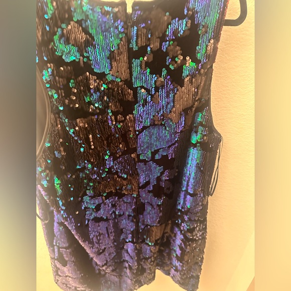 Sequin V-Neck Dress - Picture 5 of 7